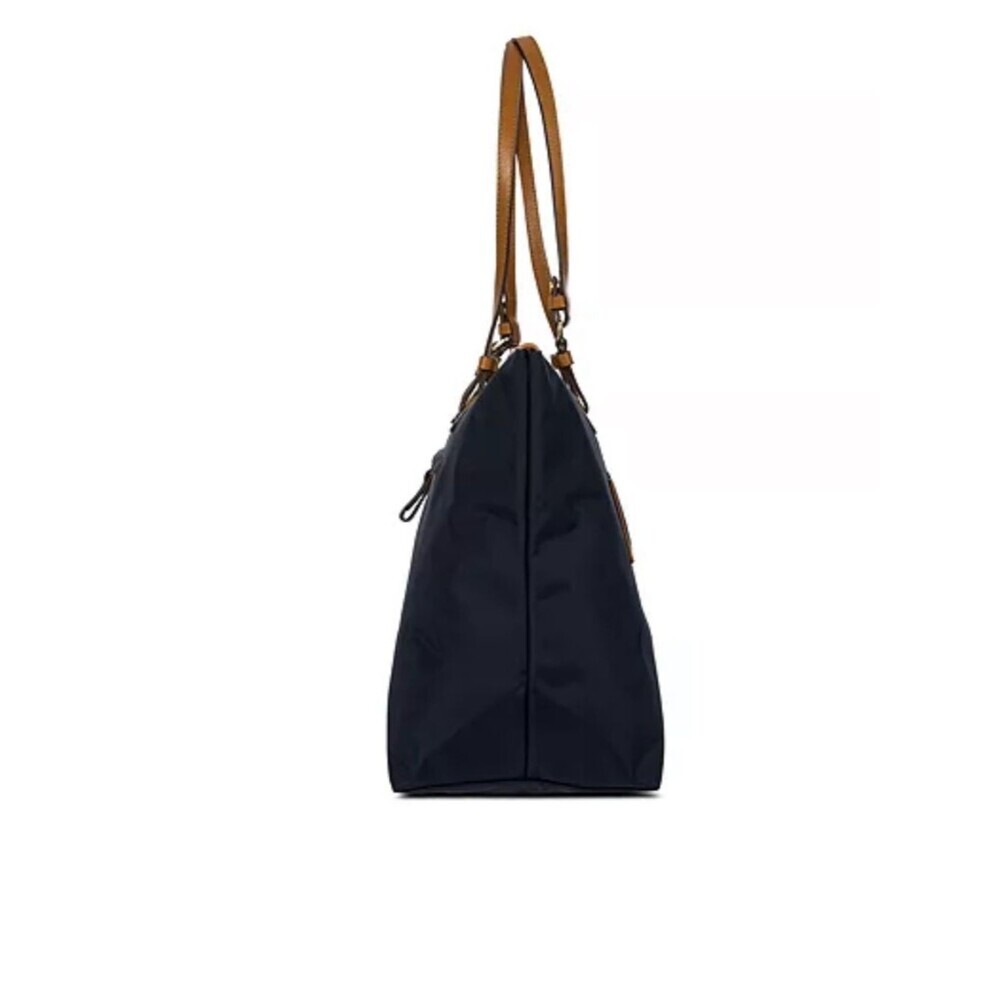 Bric's ❤️✈️X-Bag Large Sportina Shopper Navy Tote with Tan Leather Handles bag - Picture 11 of 16